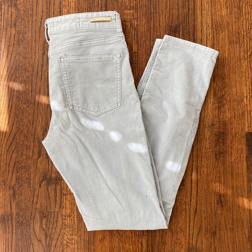 Light Gray Anthropologie Cords w/ Ankle Zip